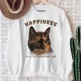 Cute Calico Cat Happiness Is A Tortoiseshell Cat Sweatshirt Gifts for Old Women