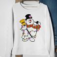 Cute Frosty Snowman Christmas Snowmen For Family Sweatshirt Gifts for Old Women