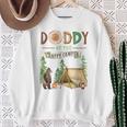 Daddy Of The Happy Camper First Birthday Camping Daddy Dada Sweatshirt Gifts for Old Women