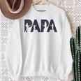 Damen Fisherman Papa Fisher Dad Angelnater Geschenk Mit-Ausschnitt Sweatshirt Geschenke für alte Frauen