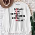 Darwin Jung Newton Einstein Edison Mozart Autism Awareness Sweatshirt Gifts for Old Women