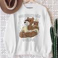 Der Starke Bär Papaatertag Männertag Bärater Papa Raglan Sweatshirt Geschenke für alte Frauen