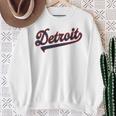 Detroit City Baseball Vintage Varsity Arched Text Detroit Sweatshirt Gifts for Old Women Detroit City Baseball Vintage Varsity Arched Text Detroit Sweatshirt Gifts for Old Women