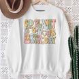 Earth Day Go Planet It's Your Earth Day Groovy Sweatshirt Gifts for Old Women