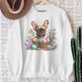 Easter French Bulldog Cool Easter Happy Easter Sweatshirt Gifts for Old Women
