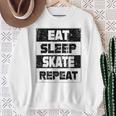 Eat Sleep Skate Repeat Sweatshirt Geschenke für alte Frauen