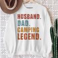 Ehemann Papa Camping Legende Raglan Sweatshirt Geschenke für alte Frauen