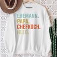 Ehemann Papa Chefkoch Held Geschenk Zumatertag Sweatshirt Geschenke für alte Frauen