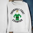 Elf Snowball Fight Champion Christmas Sweatshirt Gifts for Old Women