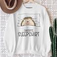 Favorite Sleep Napping Hedgehog Pajama Sweatshirt Gifts for Old Women