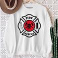 Fire & Rescue Maltese Cross Firefighter Sweatshirt Gifts for Old Women