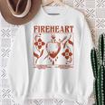 Fireheart To Whatever End Fire Breathing Sweatshirt Gifts for Old Women
