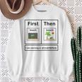 First Teach Then Beach I Am Earning A Summer Break Teacher Sweatshirt Gifts for Old Women