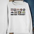 Never Forget Old Vintage Technology Sweatshirt Gifts for Old Women