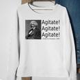 Frederick Douglass Quote Agitate Agitate Agitate Sweatshirt Gifts for Old Women