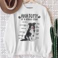 Border Collie Dog Holder Anatomy Dog Sweatshirt Geschenke für alte Frauen