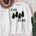 Cat Flag Hardcore Band Parodies Sweatshirt Gifts for Old Women
