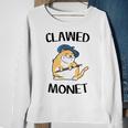 Cat French Artist Painting Clawed Monet Sweatshirt Gifts for Old Women
