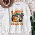 Cat Owner I Go Meow Singing Cat Meme Cat Lovers Sweatshirt Gifts for Old Women