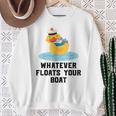 Cruise Ship Humour Whatever Floats Your Boat Cruising Sweatshirt Gifts for Old Women