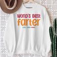 Dad Joke World's Best Farter I Mean Father Fathers Day Sweatshirt Gifts for Old Women