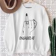 Engaged Af Bride Finger Future Engagement Diamond Ring Sweatshirt Gifts for Old Women
