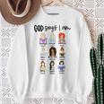 God Says I Am Princess Bible Verse Christ Religious Sayings Sweatshirt Gifts for Old Women