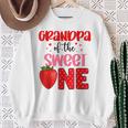 Grandpa Of The Sweet One Strawberry Birthday Family Party Sweatshirt Gifts for Old Women
