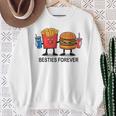Hamburger French Fries Soda Bff Matching Best Friends Sweatshirt Gifts for Old Women