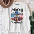 Happy 4Th Of July Stars Stripes Usa Bald Eagle Beer Drinking Sweatshirt Gifts for Old Women