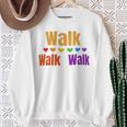 Heart Walk Indoor Walking Outdoor Walk At Home Pounds Off Sweatshirt Gifts for Old Women