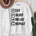 Helau Carnival Eat Sleep Repeat Carnival Carnival Sweatshirt Geschenke für alte Frauen