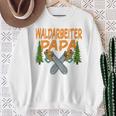 Herren Waldarbeiter Papa Baumfäller Bäume Fällen Im Wald Raglan Sweatshirt Geschenke für alte Frauen