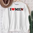 Ich Liebe Männer Ohne Das N Herz Herren Mit Durchstrichenem N Sweatshirt Geschenke für alte Frauen