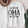 Ich Werde Oma 2024 German Language Sweatshirt Geschenke für alte Frauen