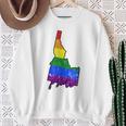 Idaho Gay Pride With Lgbt Flag Ada012a Sweatshirt Gifts for Old Women