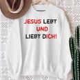 Jesus 4M3 Jesus Leben Und Liebe Dich Glaube Hope Love Sweatshirt Geschenke für alte Frauen