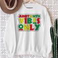 Junenth Vibes Only Celebrate Black History June 19 1865 Sweatshirt Gifts for Old Women