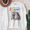 I Just Look Straight Raccoon Queer Gay Les Lgbt Meme Sweatshirt Gifts for Old Women