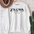 Karma Catersion Alphabet Katzenliebhaber Country Music Sweatshirt Geschenke für alte Frauen