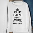 Keep Calm And Let Gloria Handle It Name Sweatshirt Gifts for Old Women