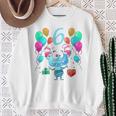 Kinder Geburtstags 6 Jahre Monster Geburtstag Sweatshirt Geschenke für alte Frauen