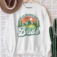 Last Trail Before The Veil Bride Camp Camping Bachelorette Sweatshirt Gifts for Old Women