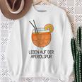 Leben Auf Der Aperolspur Summer Drink Sweatshirt Geschenke für alte Frauen