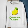 Lemonade Stand Crew And Boss Lemon Juice Summer Yellow Sweatshirt Gifts for Old Women