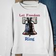 Let Freedom Ring American Flag Liberty Bell Sweatshirt Gifts for Old Women