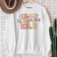 In My Librarian Era Retro Back To School Bookworm Book Lover Sweatshirt Gifts for Old Women