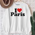 I Love Heart Paris France Sweatshirt Geschenke für alte Frauen
