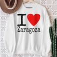 I Love Zaragoza Yo Amo Zaragoza Yo Corazón Zaragoza Camisa de entrenamiento Regalos para ancianas
