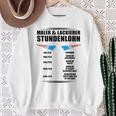 Maler Und Lackierer Stundenlohn Sweatshirt Geschenke für alte Frauen